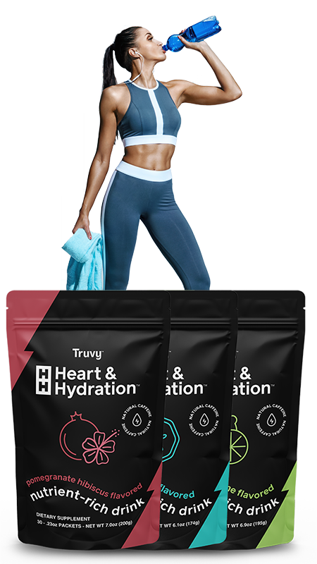 Best Energy Drink Truvy Heart and Hydration Plus Flavors